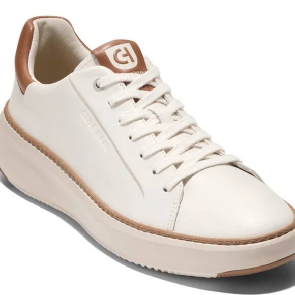 Cole Haan GrandPro Topspin Sneaker - Ivory/Caramel Mens Sz 10 US [C39656] NEW - Picture 11 of 14